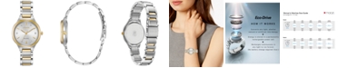 Citizen Eco-Drive Women's Corso Diamond-Accent Two-Tone Stainless Steel Bracelet Watch 29mm